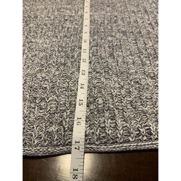 Pink Victorias Secret L Cotton Knit Cropped Oversized Sweater Gray Pullover - Picture 7 of 8